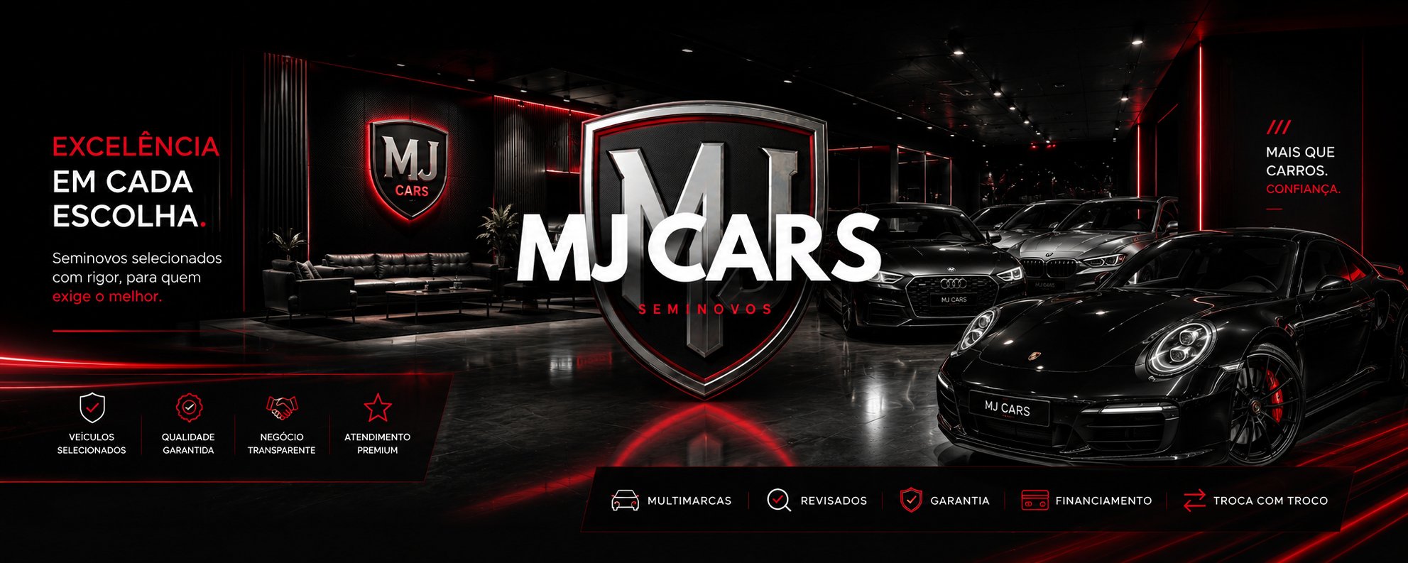 Showroom MJ Cars &mdash; excelência em cada escolha